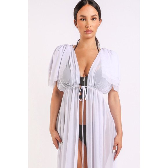 Women's Shoulder Detail Sexy Cover Up Dress Swimwear Swimsuit Polyester/Spandex - Picture 1 of 6